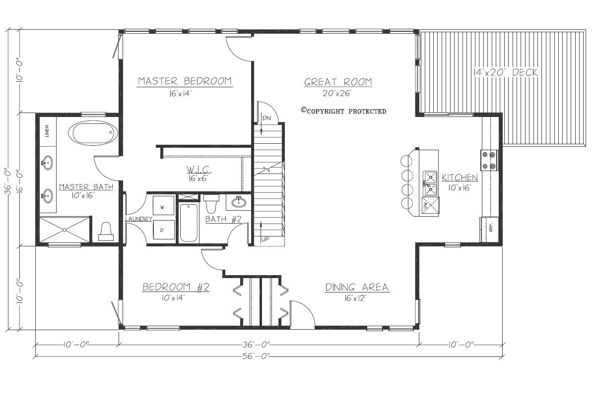 The Harmony 3616 Tranquility Floorplan | Pedestal Homes